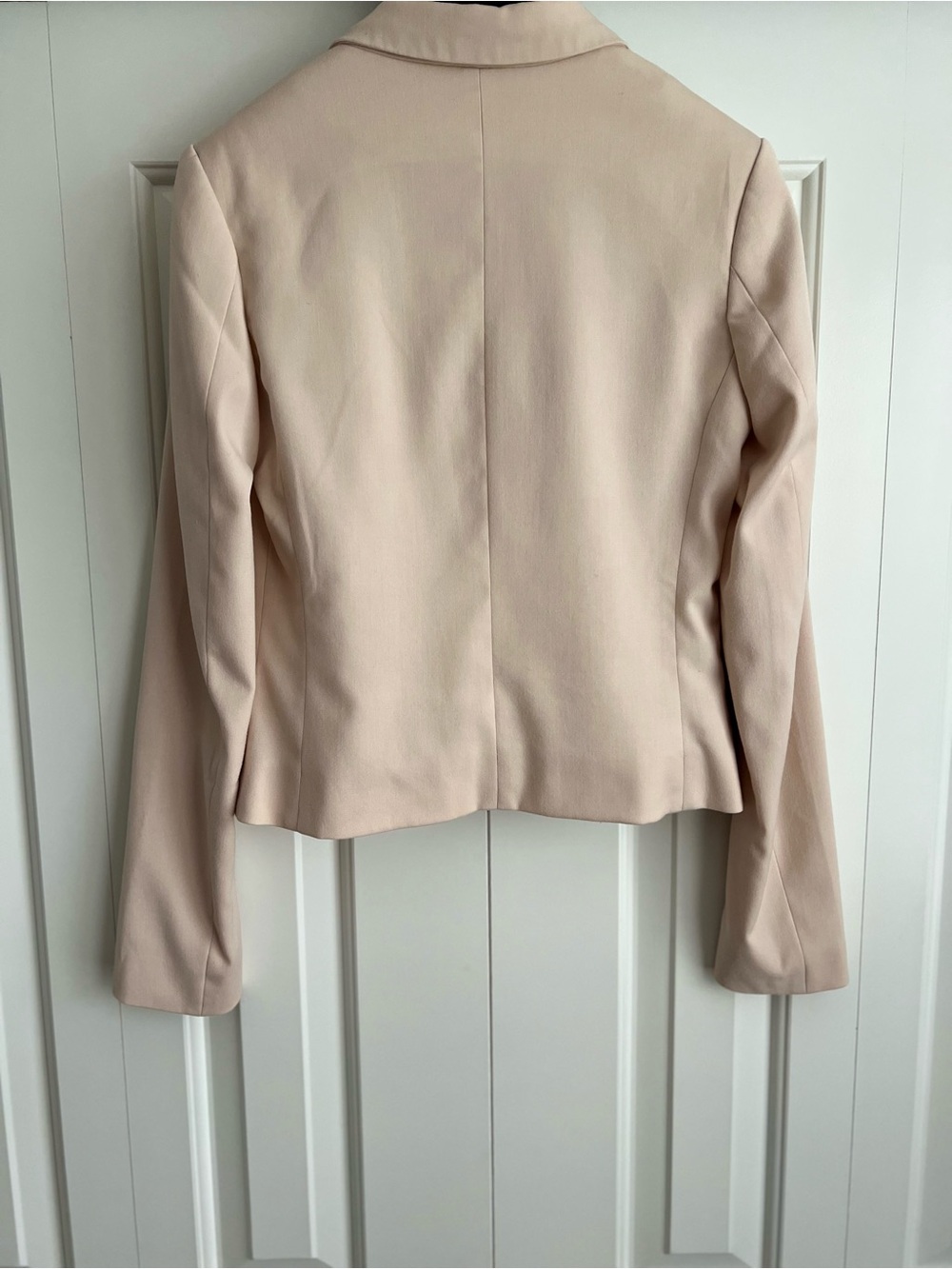 H&M Divided Beige Fitted Blazer Jacket Size 4 - Picture 4 of 6